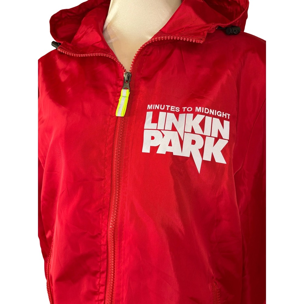 Rare Linkin Park Minutes to Midnight Windbreaker Tour Jacket Mens MED - Picture 2 of 11